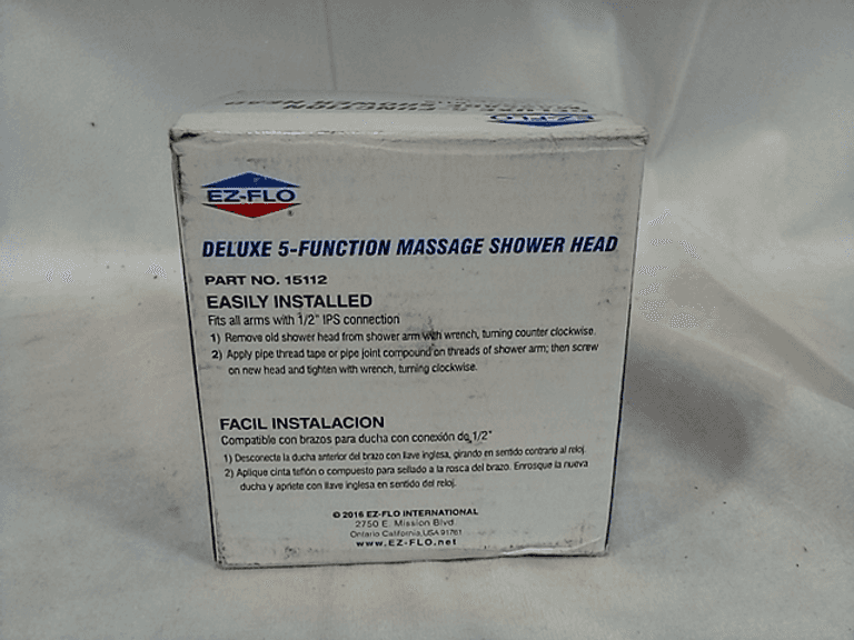 Ez-Flo 15112 Deluxe Massage Shower Head 2.0 Gpm
