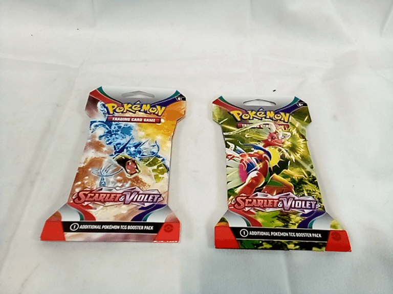Lot of 2 - Pokemon Scarlet & Violet Sleeved Booster Pack - Inside Cards may Vary