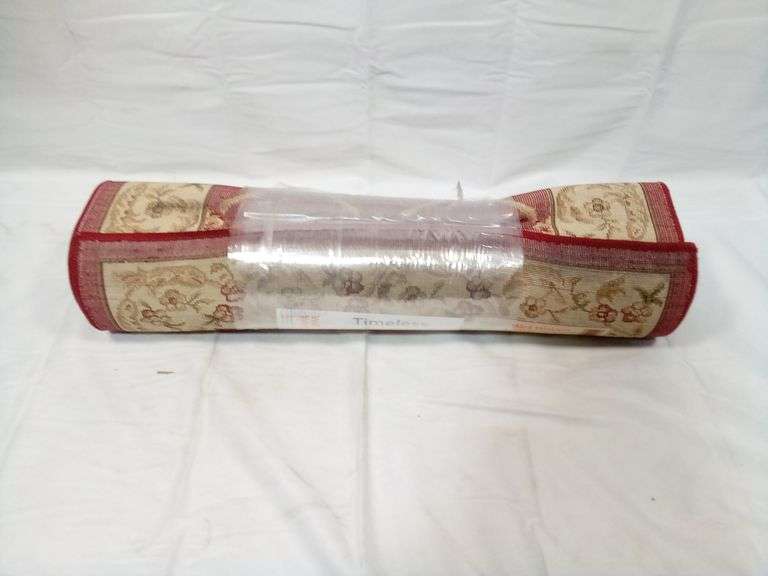 Timeless Fleur De Lis Red, Formal Runner Rug