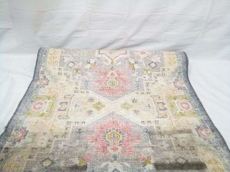 Opalhouse Washable Zebrina Medallion Persian Style Printed Accent Runner Rug, 28"x84"