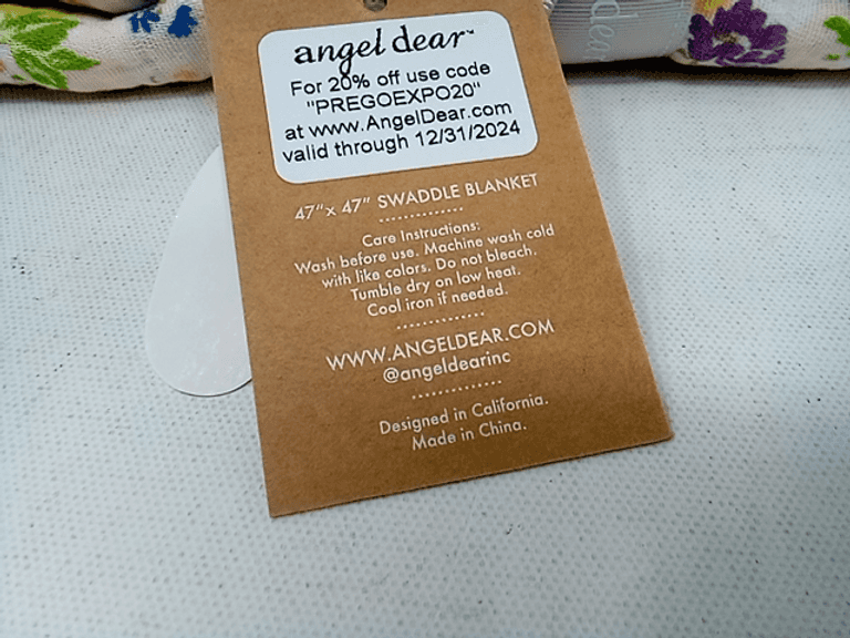 Angel Dear Cheery Mix Floral Swaddle Blanket, 47" x 47"