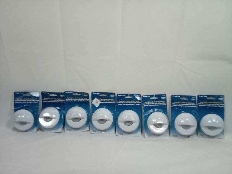 Lot Of 8-Bright-Way 896LED, Night Light With Electric Eye Night Sensor