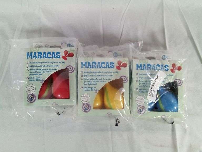 Assortment of 3 - Hohner Kids Play 'n' Rock Maracas