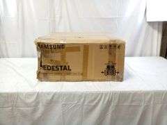 SAMSUNG WE502ND Custom 27" Front-Load Washing Machine Pedestal Stand with Pull-Out Clothes Storage D