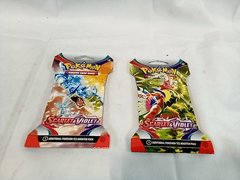Lot of 2 - Pokemon Scarlet & Violet Sleeved Booster Pack - Inside Cards may Vary