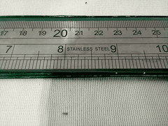 INSIZE 7110-600 Stainless Steel 24" L x 1-3/16" W Ruler