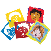 Pack of 2 - Roylco Mix & Match Emotion Stencils, Assorted 6/Pack