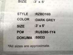 nuLOOM, Bodrum RZBD16B, 3'x5', Dark Grey