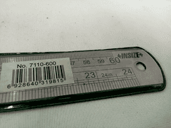 INSIZE 7110-600 Stainless Steel 24" L x 1-3/16" W Ruler