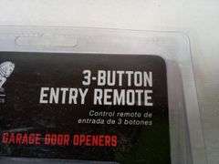 Mighty Mule 3-button Remote For Garage Door Openers And Gate Openers
