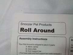 Snoozer Roll Around Travel Pet Carrier Backpack, Medium Black
