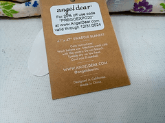 Angel Dear Cheery Mix Floral Swaddle Blanket, 47" x 47"