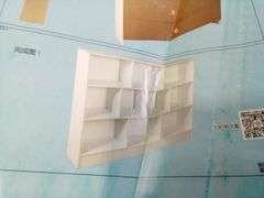 ZT L159A Blue Bookshelf, 120cm/140cm