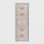 Opalhouse Washable Zebrina Medallion Persian Style Printed Accent Runner Rug, 28"x84"