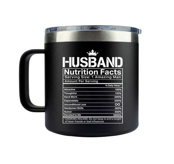 MONDAYSTYLE Wedding Anniversary Birthday Gift For Men, 14oz Coffee Mug