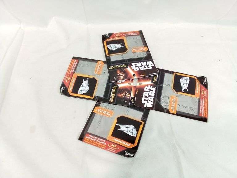 Lot of 4 - Fascinations Metal Earth Star Wars Snowspeeder 3D Metal Model Kits