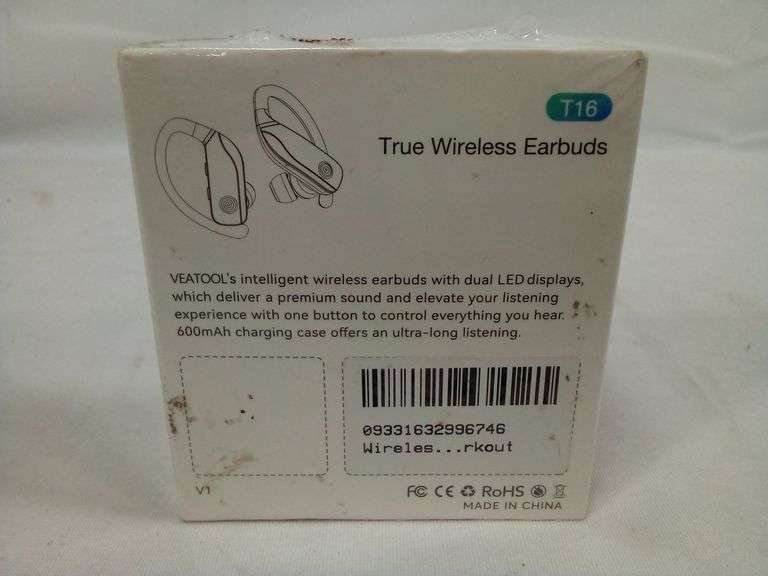 T16 True Wireless Earbuds Feature Bluetooth 5.0, Hifi Dual Sport, With A Charging Case, T16