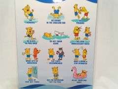 SmartSign “Our Pool Rules - No Running, No Glass In Pool Area, No Diving..." Metal Sign – FYR2
