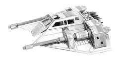 Lot of 4 - Fascinations Metal Earth Star Wars Snowspeeder 3D Metal Model Kits