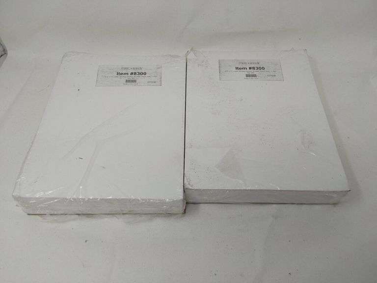 Lot of  2- Peel n Seal 8.5x11" Laser Window Sticker, Blank, Perm. Adh. - 250 Sheets per Pack