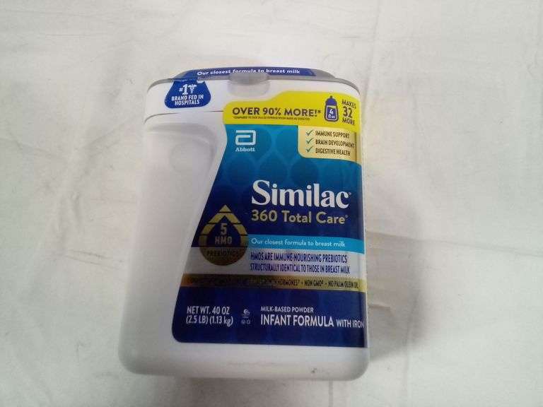 Abbott, 360 Total Care Similac, Infant Formula Powder With 5 Hmo Prebiotics, Closest To Breast