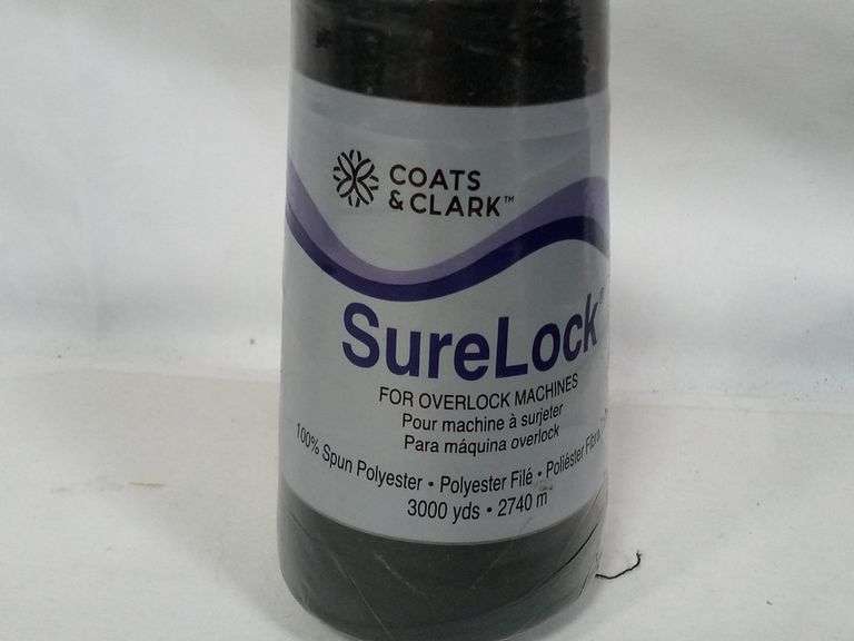 Surelock Green Thread Assortment Of Coats, Surelock Overlock Thread, Black - Dutch Goat