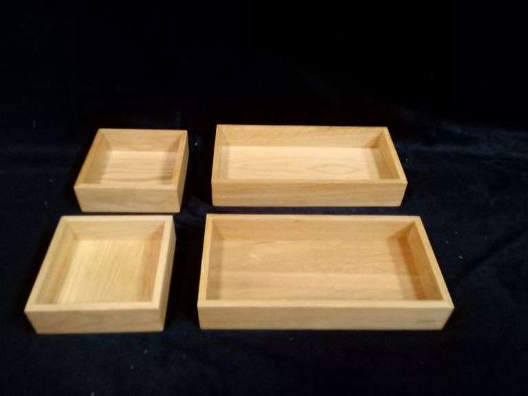 Neat Method Bamboo Desk Drawer Organizer Trays & Storage Set – 12" & 6" 4 Piece
