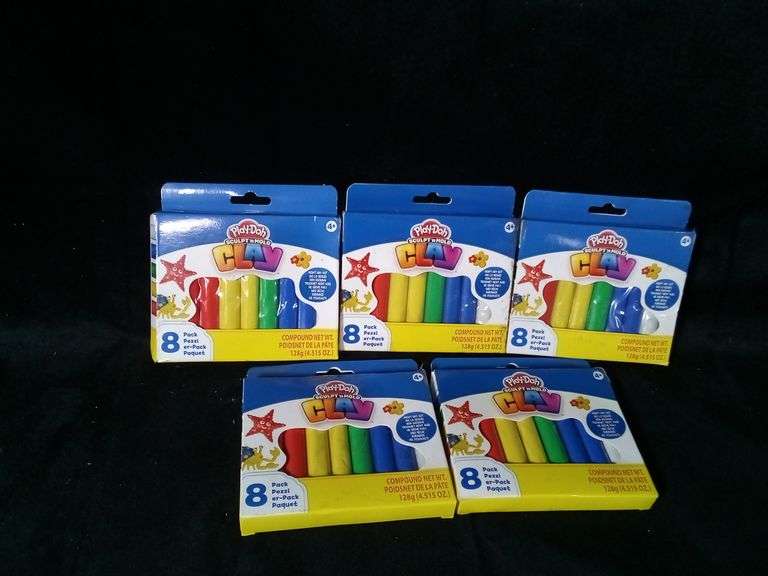Lot Of 5 Play-Doh, Sculpt 'n Mold Clay, 8 Pack, 4.515 Oz