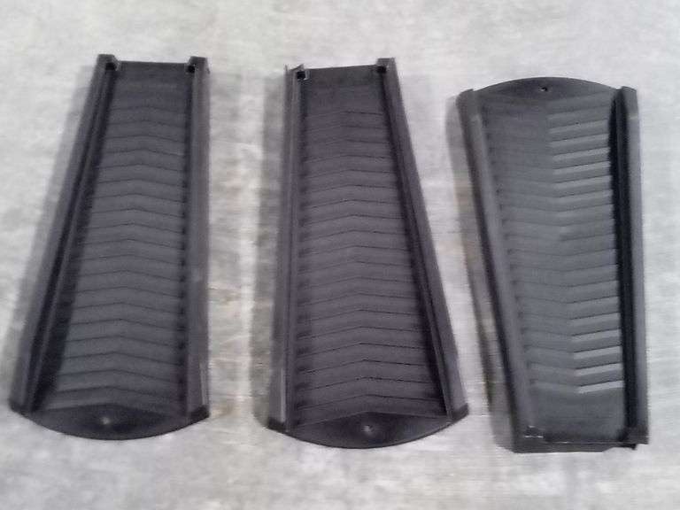 Lot of 3 Amerimax Black Vinyl Splash Block – 24"L - some cracks in vinyl