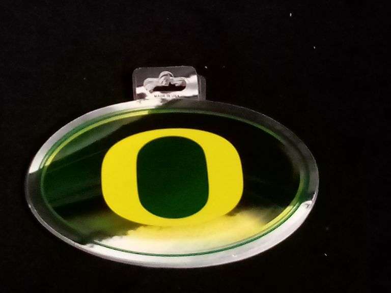 Rico, Oregon University Metallic Ova Team Logo Sticker - Dutch Goat