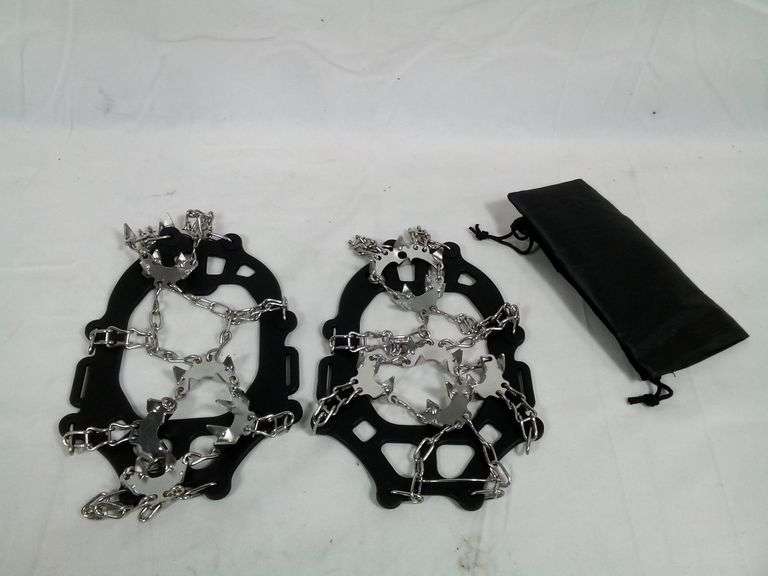 Tomaje, 24 Stainless Steel Spikes Crampons For Shoes